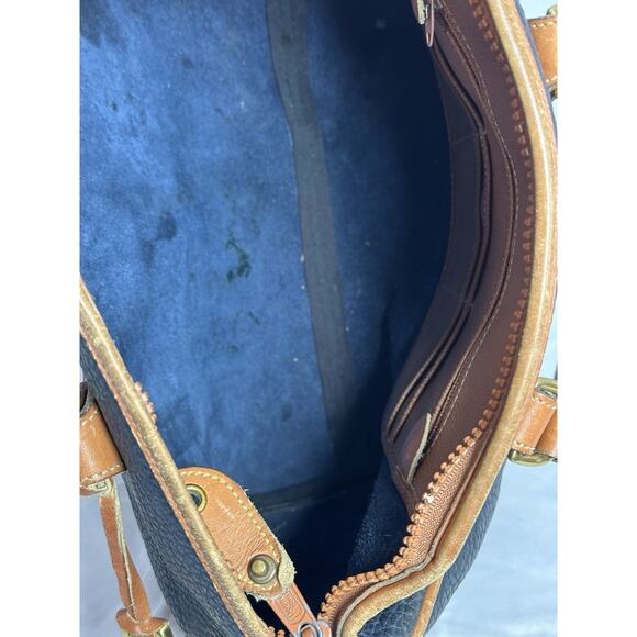 VTG Dooney & Bourke Women’s Leather AWL Gladstone Bag W/ Matching Coin Bag Rare - Picture 11 of 16